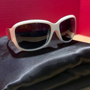 Vintage Suncloud Runway Pink White Frame Sunglasses